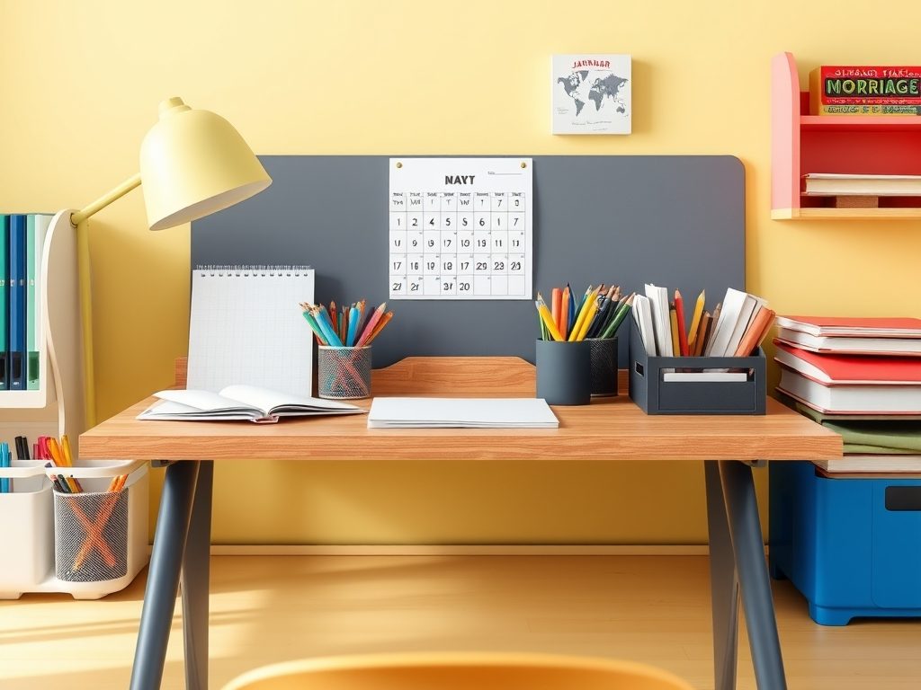 Jak zorganizować przybory na biurku dziecka, by ułatwić naukę i utrzymać porządek img-responsive