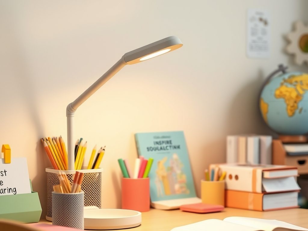 Oświetlenie na biurko dla dziecka: jak wybrać funkcjonalną i bezpieczną lampkę wspierającą naukę img-responsive