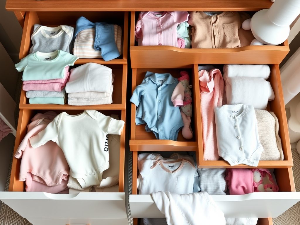 Przechowywanie ubranek niemowlaka: praktyczne sposoby organizacji i utrzymania porządku w komodzie img-responsive