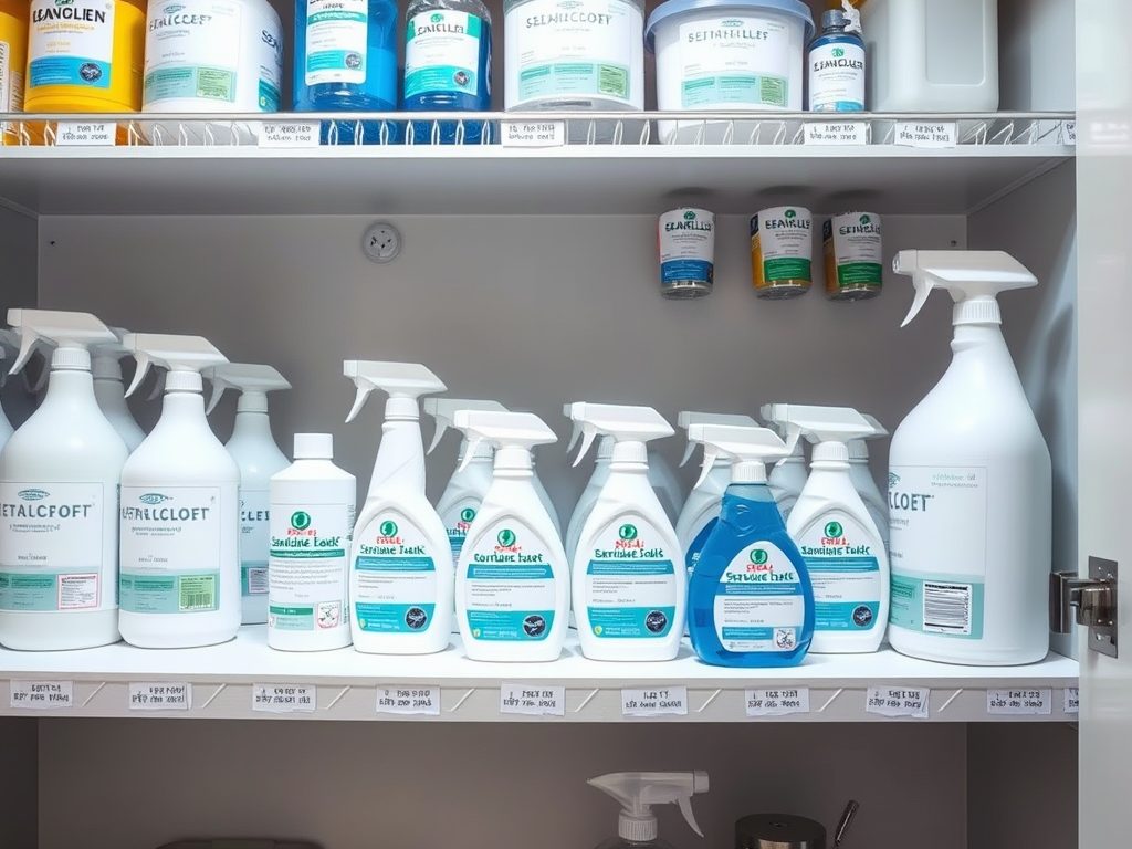 Przechowywanie środków czystości w domu: jak zorganizować bezpieczną i funkcjonalną przestrzeń z dbałością o terminy i zagrożenia img-responsive